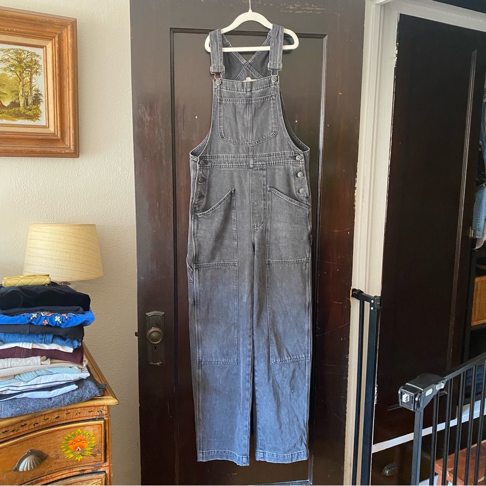 Madewell washed denim overalls